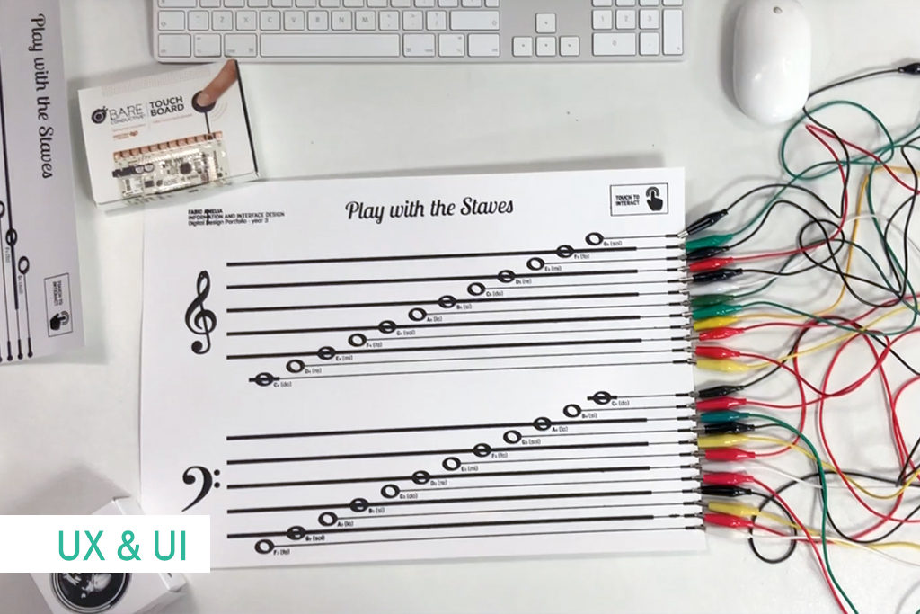 Music Score with Conductive Ink