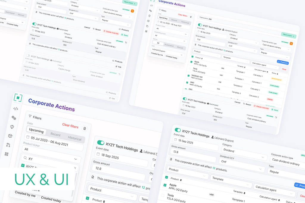 Corporate Actions Tool